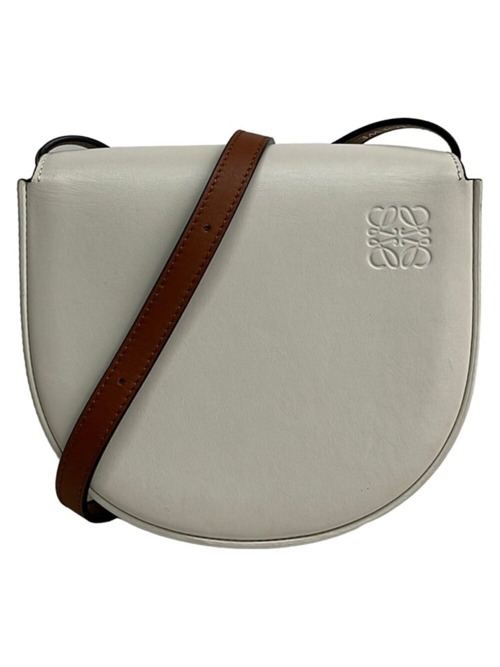Loewe Shoulder Bag Heels Duo White Brown